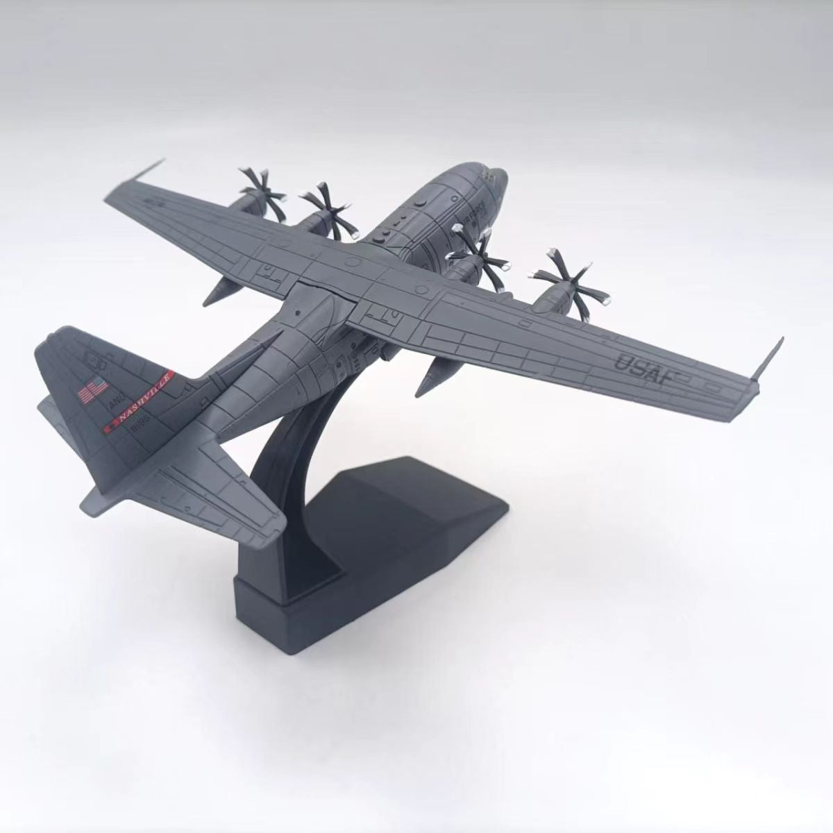 US Air Force C-130J Super Hercules Transport Aircraft Airplane Model Scale 1:200