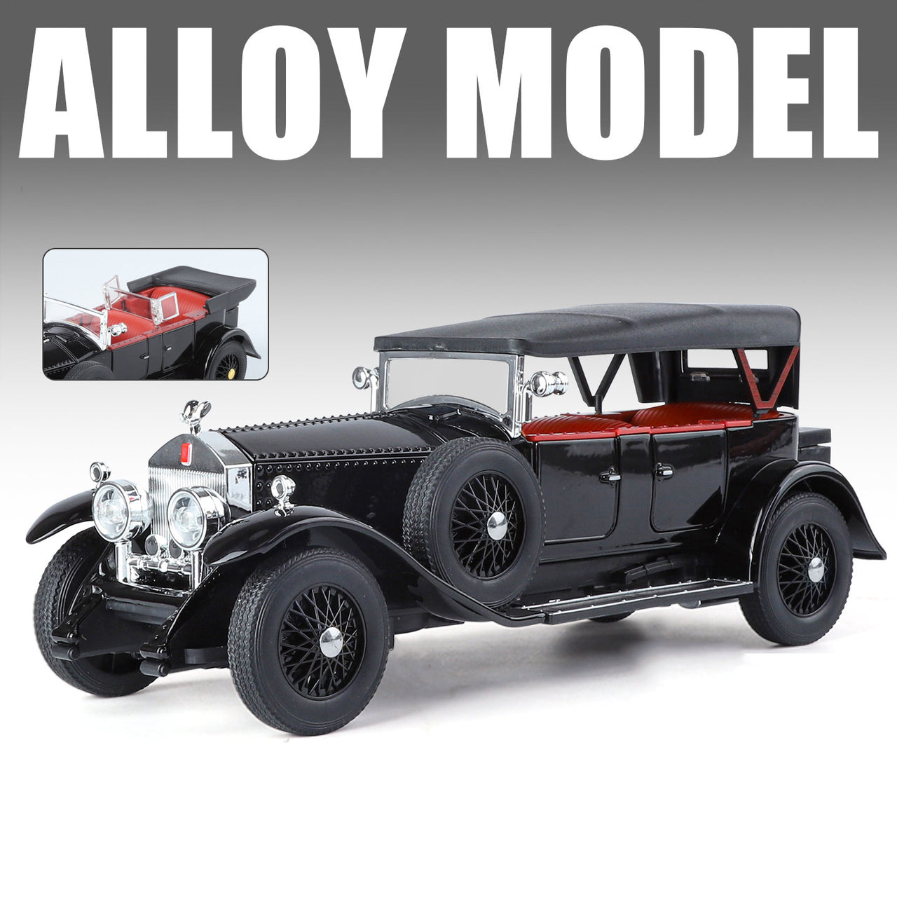 1:24 Phantom Vintage Alloy Model with Sound-Light & Pull-Back