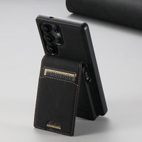 Thumbnail for Magnetic Leather Case with Card Slot for Samsung S25/S24/S23/S22 Ultra