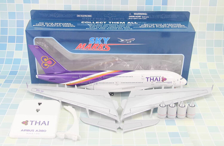 Thai Airways Airbus A380-800 Airplane Model (1/200 Scale)