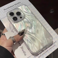 Thumbnail for Gradient Laser Feather Yarn Protective aviation design on fashion iPhone case for iPhone.