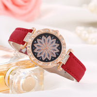 Thumbnail for Casual Fashion Quartz Women Watch Flower Shape Stainless Steel Alloy  Case Ladies Handwatch