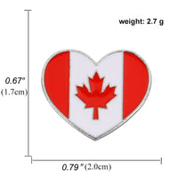 Thumbnail for Canada Heart Flag  Badge