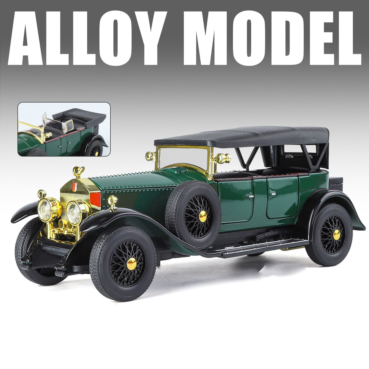 1:24 Phantom Vintage Alloy Model with Sound-Light & Pull-Back