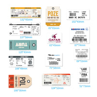Thumbnail for 30 Pieces Boarding pass Airline ticket Stickers (Mixed)