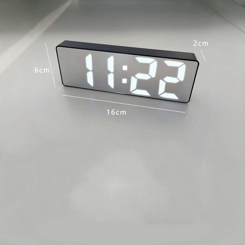 LED Creative Mirror Alarm Clock (Battery & Plug-in)