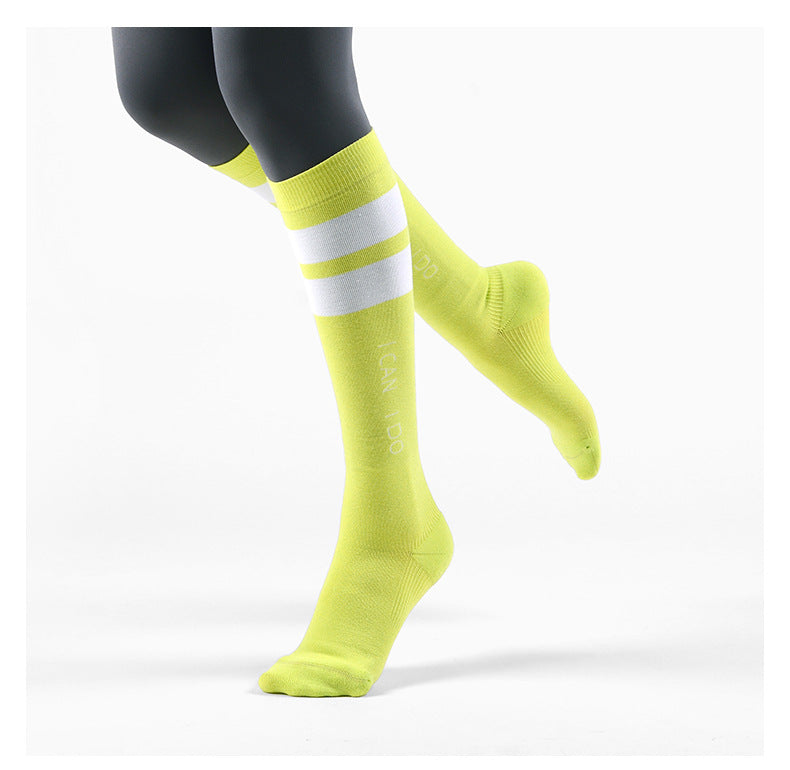 Women's Sports socks High-top micro pressure quick drying socks aerobics pressure socks
