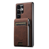 Thumbnail for Magnetic Leather Case with Card Slot for Samsung S25/S24/S23/S22 Ultra