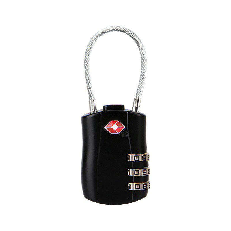 TSA Customs Code Lock for Travel Luggage Password Changeable Lock Contrast Color Design Padlock