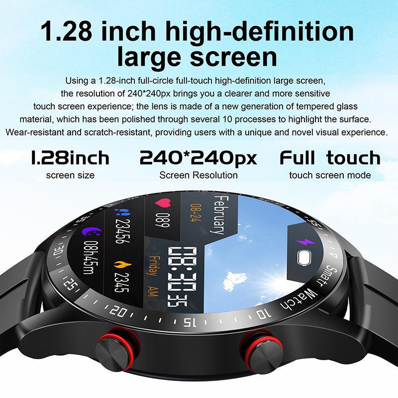 HW20 Smart Watch with ECG + PPG: 1.46" Large Screen Business Stainless Steel Strap & Call Function