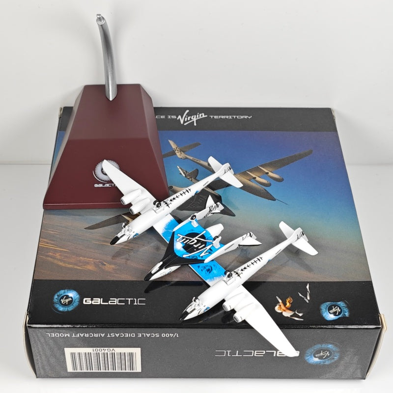 Galactic N348MS Old paint Virgin Space Ship Craft Aircraft Airplane Model (1:400 Scale)