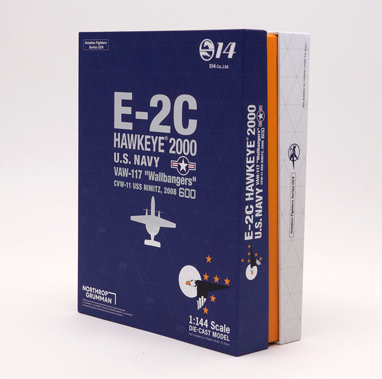 S14 E-2C E2 Hawkeye Early Warning VAW-117 Plane Aircraft  Airplane Model (1/144 Scale)