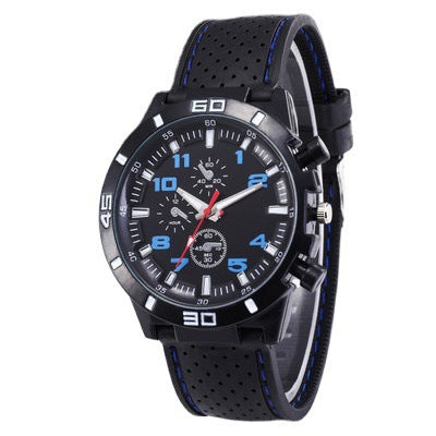 Kegllect Men Quartz Watch Silicone Strap Business Fashion Watches