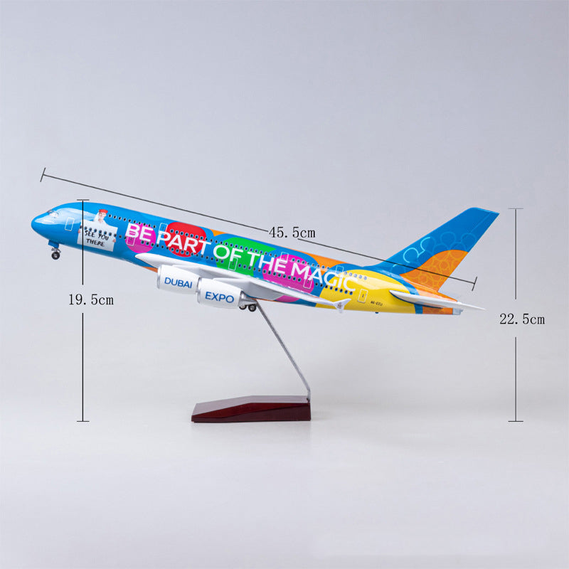 UAE EXPO Air Airbus A380-800 Airplane Model (1/160 Scale)