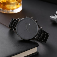 Thumbnail for Business Watches Roma Dial Date Calendar Casual Male's Steel Band Quartz Watch