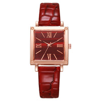 Thumbnail for Fashionable Luxury Elegant Minimalist Women's PU Leather Quartz Wrist watch Student Business Gift