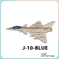Thumbnail for Laser Cut Wooden Simulation 3D Puzzle Airplane (4)  Construction DIY Manual Assembly