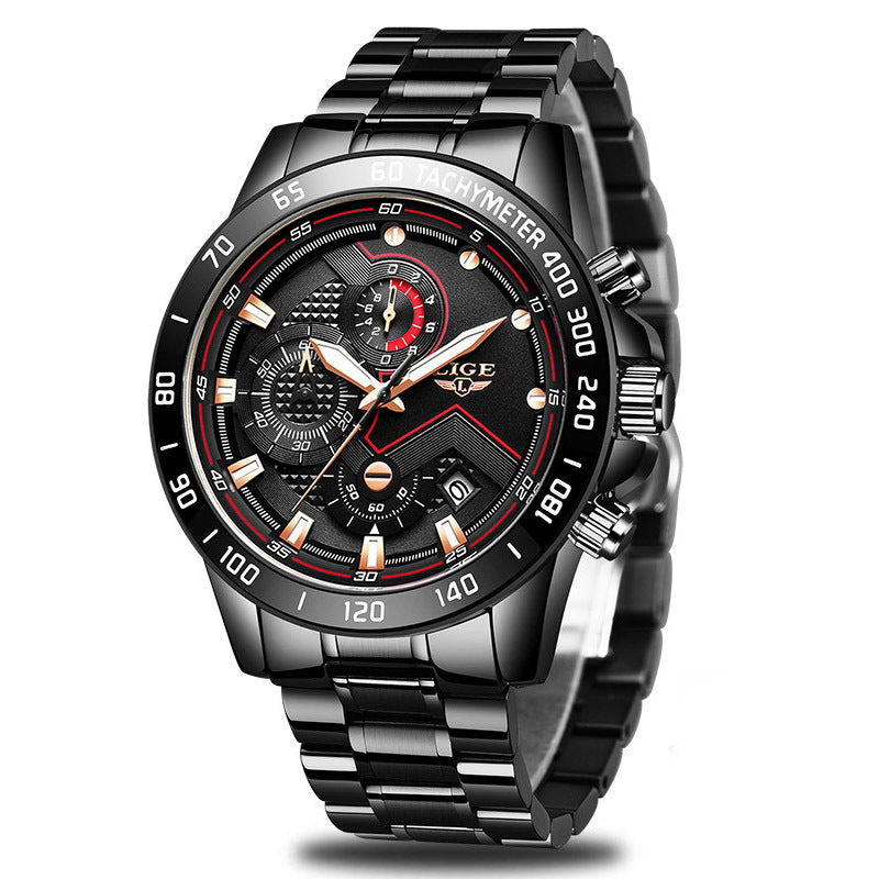 Quartz Fashion Stainless Steel Top Brand Luxury Sport Mens Watches