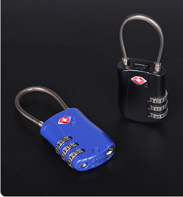 TSA Customs Code Lock for Travel Luggage Password Changeable Lock Contrast Color Design Padlock