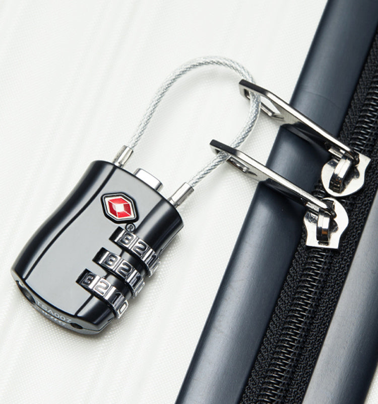 TSA Customs Code Lock for Travel Luggage Password Changeable Lock Contrast Color Design Padlock