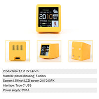 Thumbnail for Small Portable Smart WiFi Weather Station Digital Alarm Clock