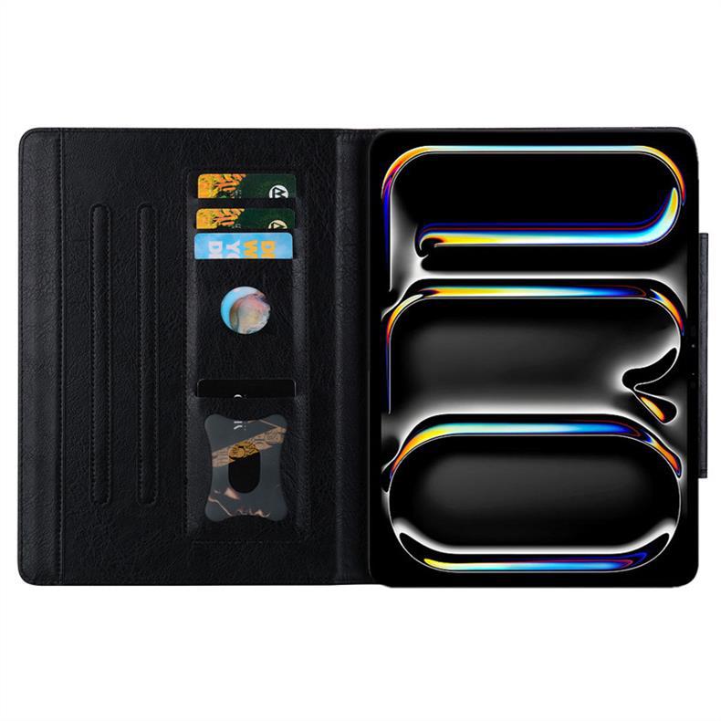 Folio Cover for iPad  with PU Leather & Soft TPU Back (Business Style)