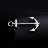 Thumbnail for Copper Silver Ship Anchor Shaped Tie Clip