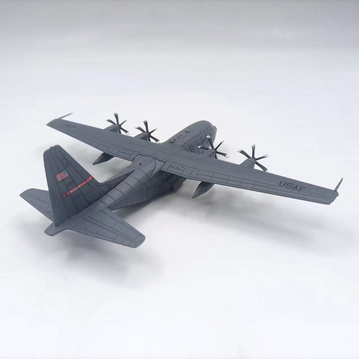 US Air Force C-130J Super Hercules Transport Aircraft Airplane Model Scale 1:200