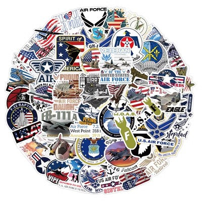 50 Pieces US Air Force Stickers (Mixed)