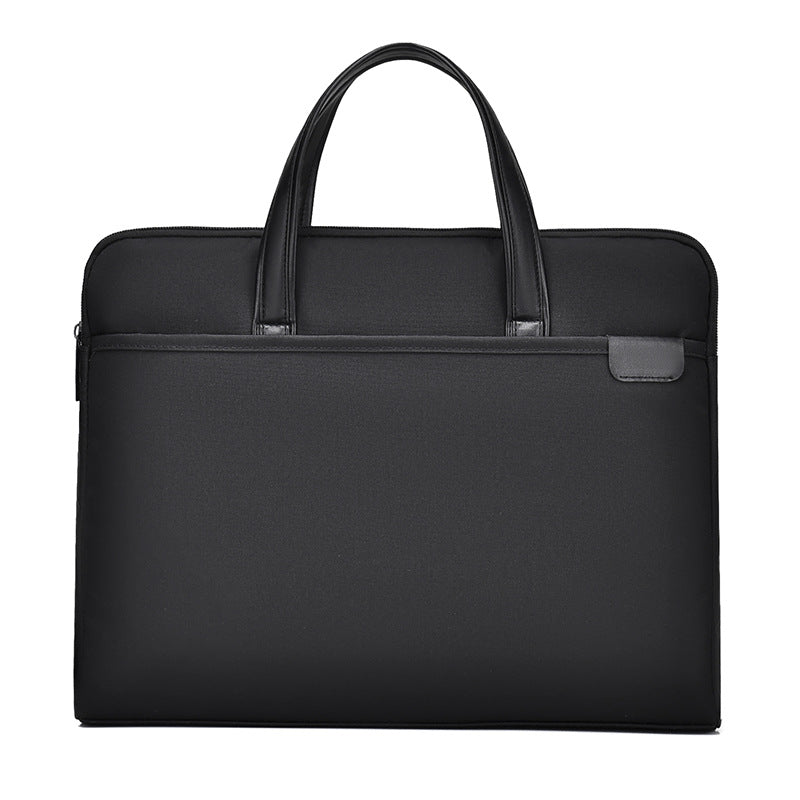Simple Briefcase Men's Business Laptop Bag Waterproof Large Capacity Conference Bag