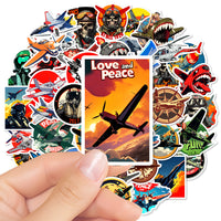 Thumbnail for 50 Pieces Fighter Military Suit B Stickers (Mixed)