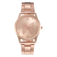 Thumbnail for Fashion Simple Ladies Quartz Watch Butterfly Dial Steel Belt Women's Watch Elegant Minimalist Timepie