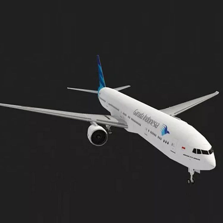Boeing 777-300ER Garuda Papercraft 3D Paper Model Stereo Handmade Drawings