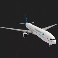 Thumbnail for Boeing 777-300ER Garuda Papercraft 3D Paper Model Stereo Handmade Drawings