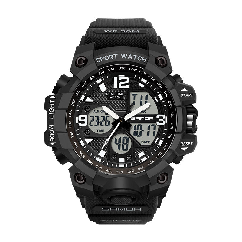 New Waterproof Shock Sports Military Quartz Watch For Male Digital Wristwatch