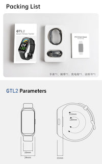 Thumbnail for GTL2 Smart Fitness Tracker Bracelet Sport Watch Smart Watch