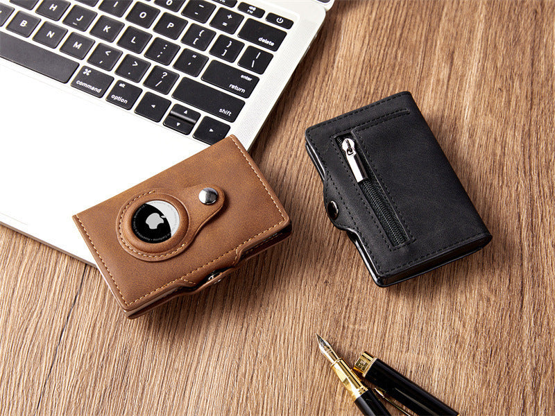 PU-Rfid Card Holder  for Apple Airtag Wallet