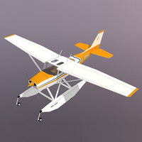 Thumbnail for Cessna 172 Skyhawk Papercraft 3D Paper Model Stereo Handmade Drawings