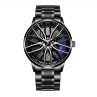 Thumbnail for Fashion Men Sports Watches 3d Car Wheel Stainless Steel Band Wrist Watch Men's Quartz Watch