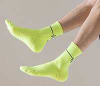 Thumbnail for Electrocardiogram Professional sports mid-tube socks for running sweat absorbing