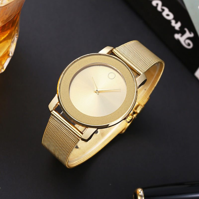 Thin Mesh Belt Men's Watch Fashionable Simple Business Casual Alloy Sports Quartz Watch