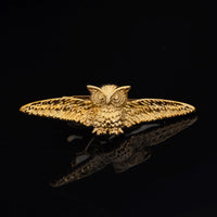 Thumbnail for Copper Golden Owl Shaped Tie Clip