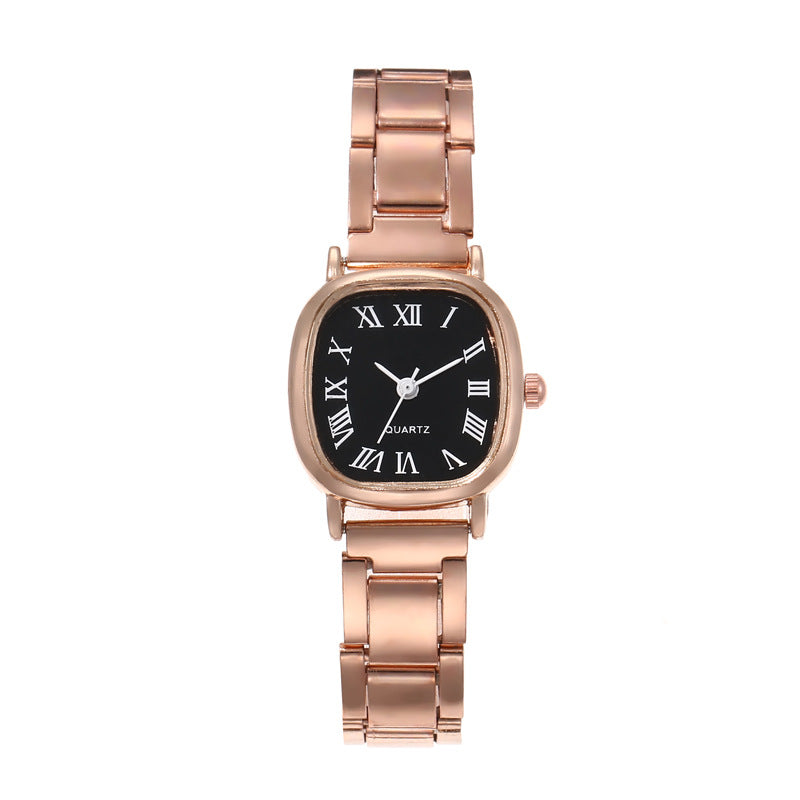Fashionable Casual Quartz Watch for Women Square Shape Simple Design Suitable