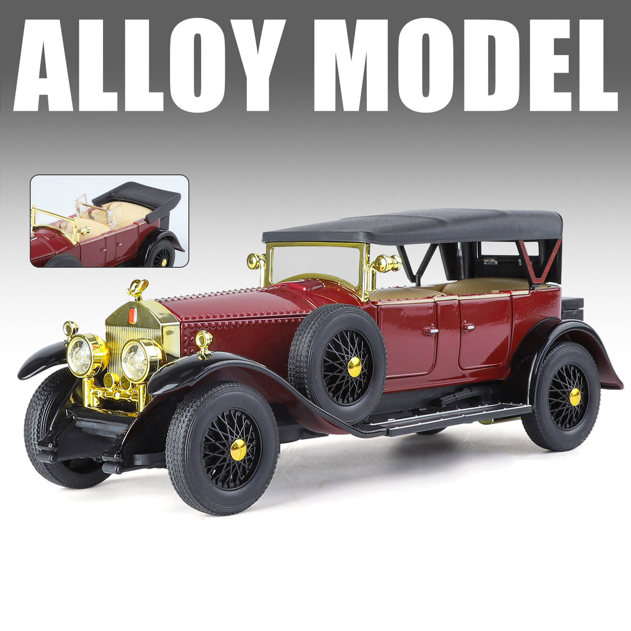 1:24 Phantom Vintage Alloy Model with Sound-Light & Pull-Back