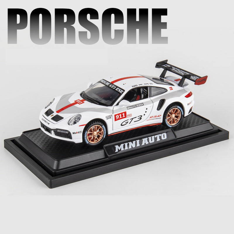 1:32 Porsche 911 GT3 RSR Alloy Model with Sound-Light & Pull-Back