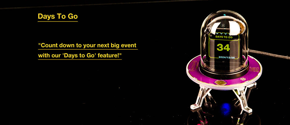 Nixie Tube Smart WiFi Cyberpunk Digital Table Clock