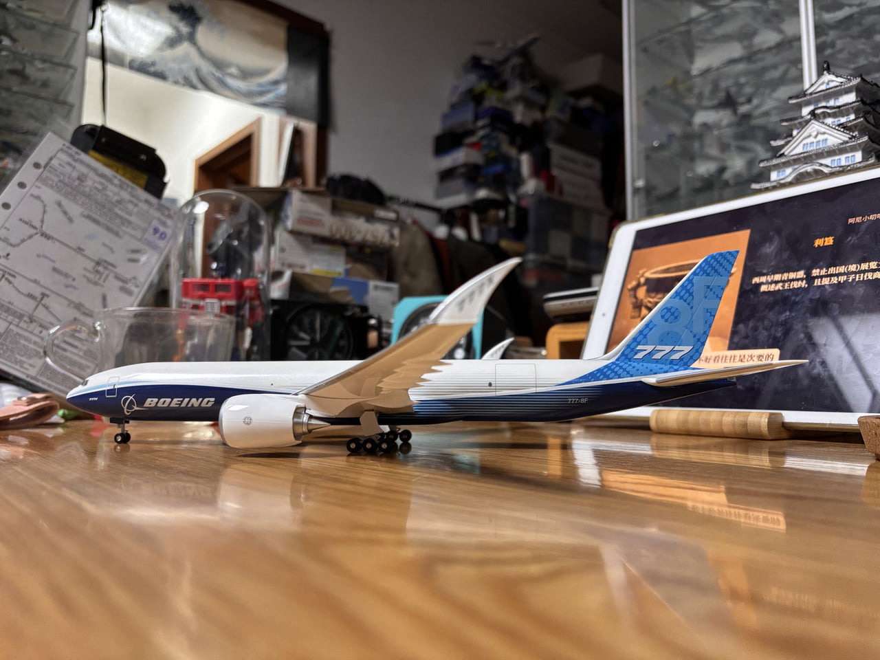 Original Livery Boeing 777-8F  Airplane Model (1/200 Scale)