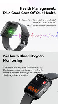 Thumbnail for Runmefit GTS6 smart watch blood pressure measuring