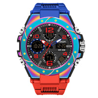 Thumbnail for Style Men Sports Watches Dual Display LED Digital Electronic Quartz Wristwatches 50M Waterproof Swimming Military Watch