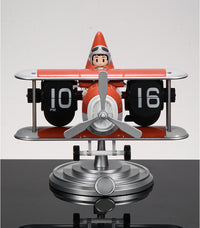 Thumbnail for Retro Airplane Style Battery Powered Silent Desk Alarm Clock